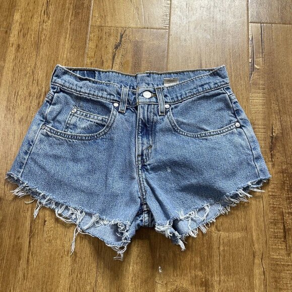 Women‎ levis L2 shorts size 3 medium blue - Picture 1 of 9